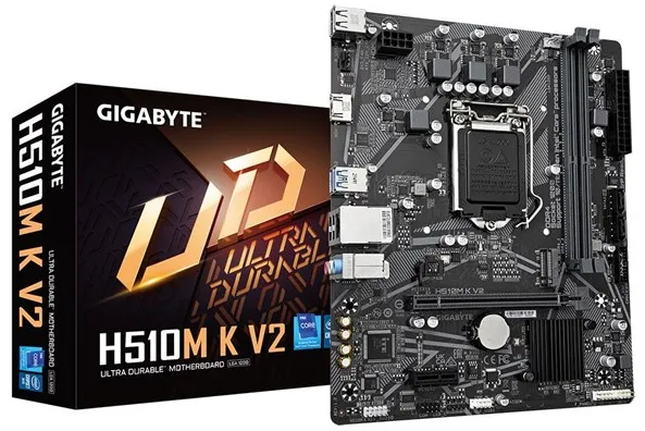 GIGABYTE H510M K V2 Moderkort - Intel H470 - Intel LGA1200 Socket - DDR4 RAM - Micro-ATX